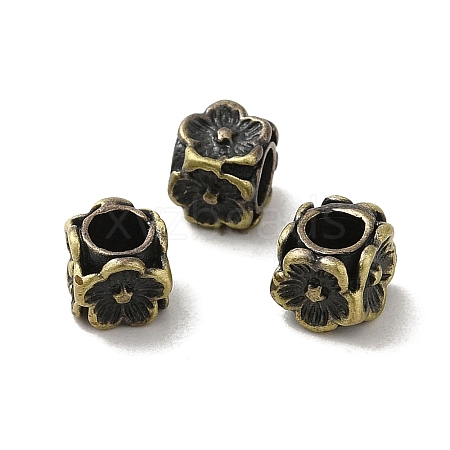 Tibetan Style Rack Plating Brass Beads KK-Q805-45AB-1