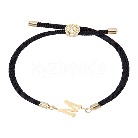 1Pc Adjustable Nylon Cord Slider Bracelets for Women BJEW-LP0001-32M-01-1