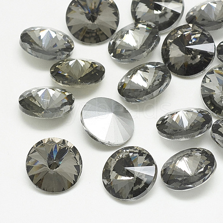 Pointed Back Glass Rhinestone Cabochons RGLA-T086-16mm-03-1