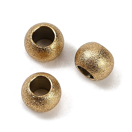 Ion Plating(IP) 201 Stainless Steel Beads STAS-Z039-02J-G-1