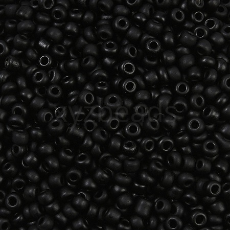 Frosted Opaque 8/0 Glass Seed Beads SEED-R029-3mm-A07-1