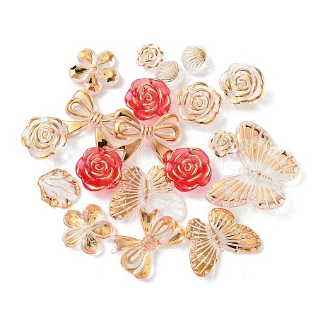 Transparent Acrylic Beads X1-OACR-O006-03A-1