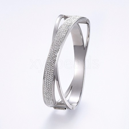 304 Stainless Steel Bangles BJEW-P223-27P-1