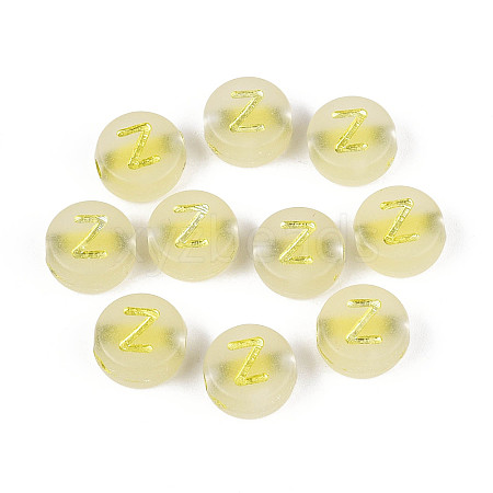 Luminous Frosted Acrylic Beads FACR-T008-02Z-1