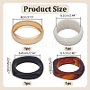 4Pcs 4 Styles Acrylic Bangles BJEW-HY0002-69-2