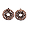 Walnut Wood Laser Cut Pendants WOOD-Q051-05F-1