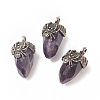 Natural Amethyst Pendants G-C051-03F-1