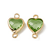 Transparent K9 Glass Connector Charms X-GLAA-A005-31LG-04-1