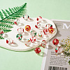 20Pcs 10 Style Transparent Glass Enamel Beads GLAA-KS0001-08-6