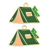 Alloy Enamel Pendants AL-CBA6AEB-12G-02-1