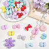 32Pcs 16 Colors Food Grade Eco-Friendly Silicone Focal Beads SIL-PA0001-33-4