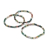 Natural Indian Agate Beaded Stretch Bracelets BJEW-D446-A-46-1