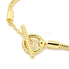 3MM Brass European Style Round Snake Chain Bracelets for Jewelry Making BJEW-G703-03G-3