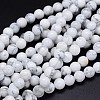 Round Natural Howlite Bead Strands LS-G-F222-14-6mm-1