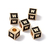 Rack Plating Brass Enamel Beads KK-B060-04G-01W-3