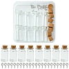 8Pcs Glass Jar Glass Bottles with Cork Stopper AJEW-FS0001-10-1