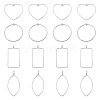 24Pcs 4 Styles Tibetan Style Alloy Connector Charms TIBEP-TA0001-45-3