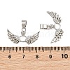 Brass Micro Pave Clear Cubic Zirconia Pendants CU-CBA6A75-08A-P-3