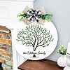 16Pcs Tree PET Plastic Hollow Painting Silhouette Stencil PW-WG68732-01-3