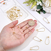 30Pcs Brass Hoop Earring Findings KK-BBC0029-08-3