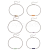 6Pcs 304 Stainless Steel Chain Bracelets BJEW-JB12189-2
