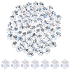 80Pcs Transparent Faceted Glass Connector Charms GLAA-SP0001-88C-01-1