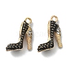 2Pcs Alloy Enamel Stilettos Pendants ENAM-YW0002-30A-1