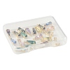 20Pcs 10 Colors Faceted Glass Charms GLAA-FS0002-64-8