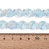 Electroplate Transparent Glass Beads Strands EGLA-Q136-02A-09-4