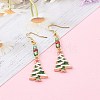 Brass Dangle Earrings EJEW-JE04511-S-5