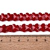 Opaque Glass Beads Strands GLAA-Q118-01B-C02-4