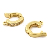 Brass with Cubic Zirconia Clip-on Earring Findings KK-Q782-05G-2
