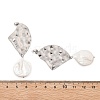 304 Stainless Steel Dangle Stud Earrings EJEW-F354-02P-6