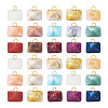 60Pcs 15 Colors Rhombus Acrylic Pendants PALLOY-TAC0284-2