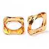 Transparent Acrylic Finger Rings RJEW-T010-03G-4