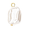 ABS Plastic Imitation Pearl Pendants PALLOY-JF04415-02-1