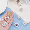 7Pcs 7 Colors Polymer Clay Rhinestone with Crystal Beads FIND-FG0003-56-3
