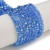 Electroplate Glass Beads Strands GLAA-Q105-02-06-1