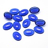 K9 Glass Cabochons Oval Flat Back Cabochons X-GGLA-L002D-05-2