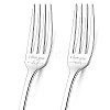 Globleland 1 Set 2Pcs 304 Stainless Steel Fork AJEW-GL0001-19-067-1