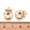 304 Stainless Steel Enamel Pendants X1-STAS-T068-10B-3