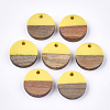 Resin & Walnut Wood Pendants RESI-S358-02E-14-1