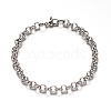 304 Stainless Steel Cable Chain Bracelets BJEW-I202-02B-1