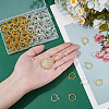 120Pcs 2 Colors Alloy Open Back Bezel Pendants FIND-AR0005-93-3