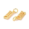 Brass Charms KK-G418-25G-3