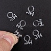 Plastic Clip-on Earring Findings X-KY-F007-03-1