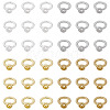 40Pcs 4 Colors Brass Ring Charm Connectors KK-TA0008-48-2