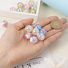 16Pcs 8 Styles UV Plating Rainbow Iridescent Acrylic Beads PACR-TA0001-07-5
