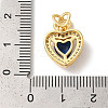 Rack Plating Brass Cubic Zirconia Pendants KK-Z056-14G-01-3