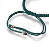 Nylon Cord Braided Bead Bracelets Making BJEW-F360-FRG02-3